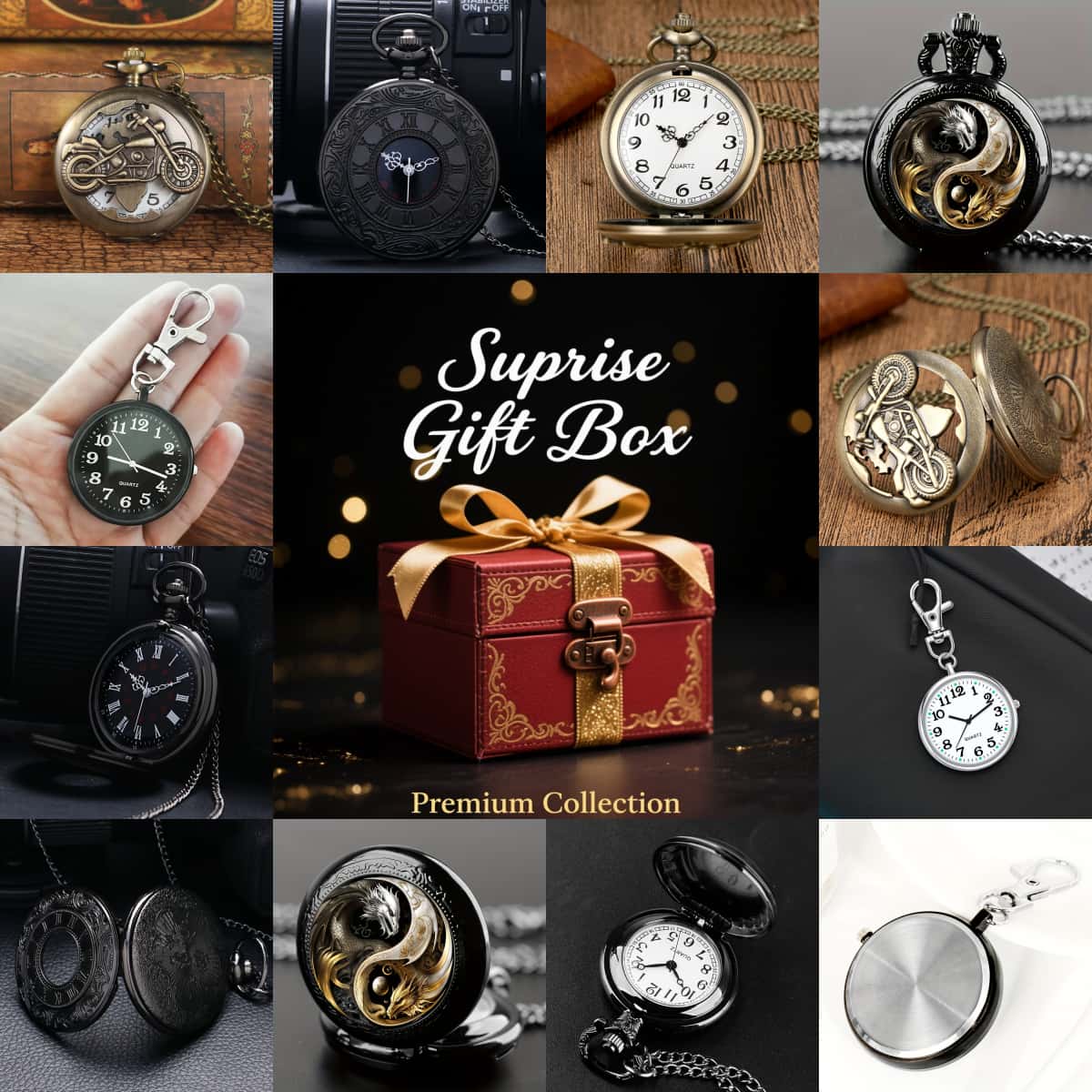 Vintage Watch Crystal - Surprises Watch Blind Box , Mysterious