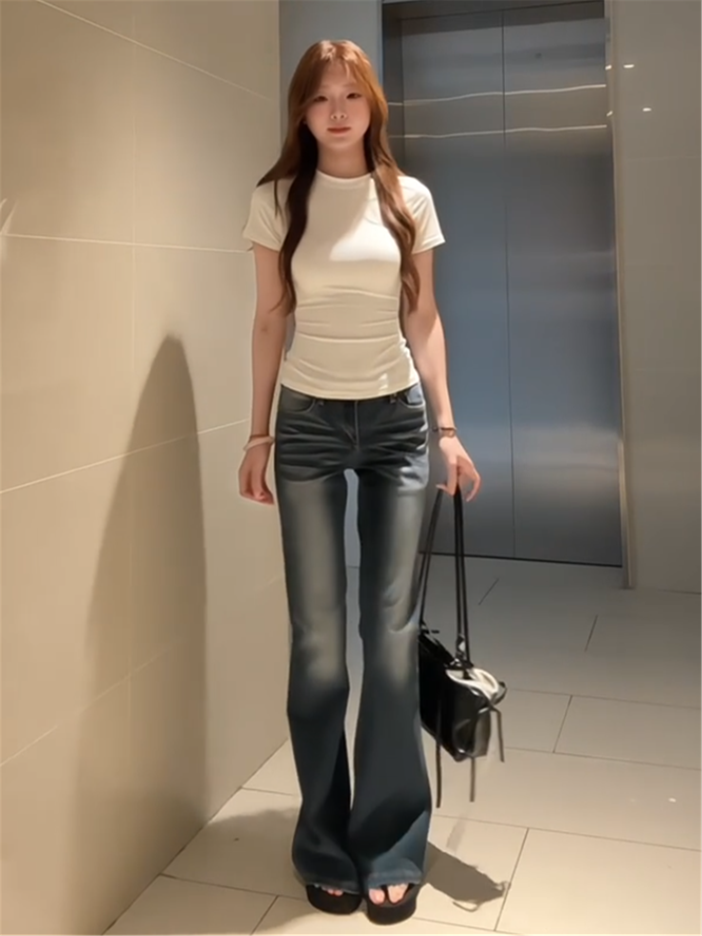 Vintage Collectible Bells - Low Waist Bell Bottom Denim Jeans