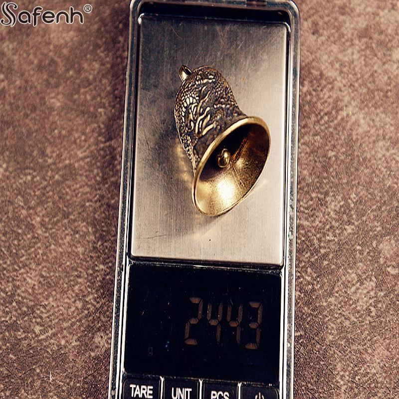 Vintage Collectible Bells - 1PCS Vintage Brass Bell Carved Dragon