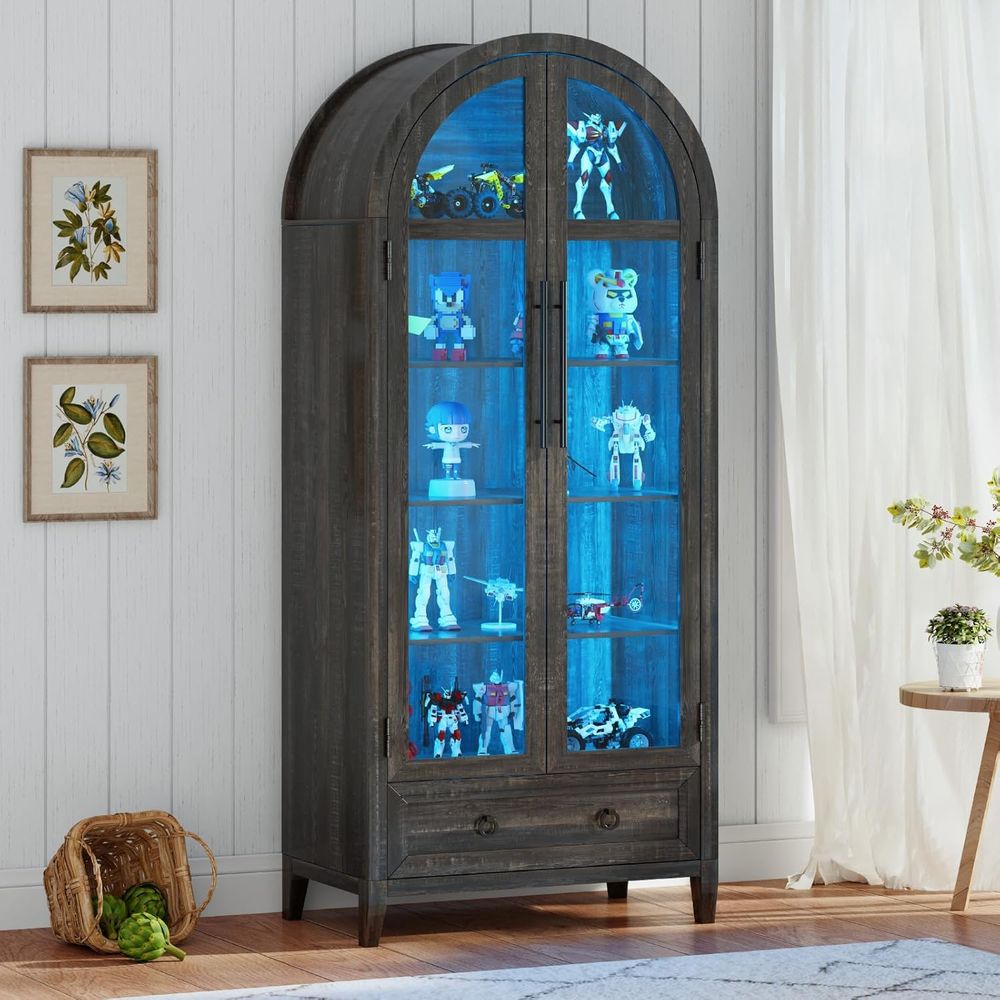 73 Arched Glass Display Cabine - Collectible & Vintage Dolls For Christmas recensie en prijs