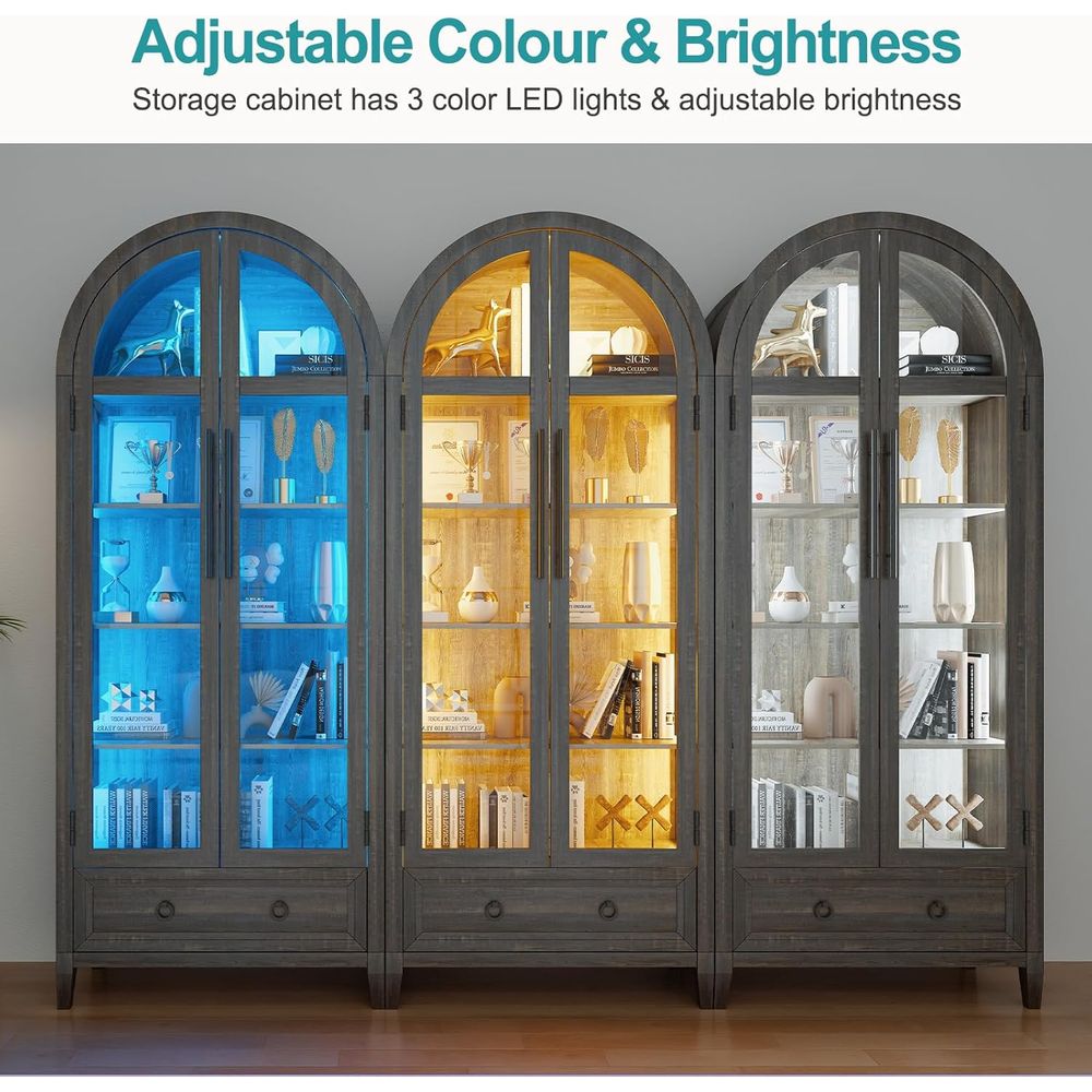 73 Arched Glass Display Cabine - Collectible & Vintage Dolls For Christmas recensie en prijs