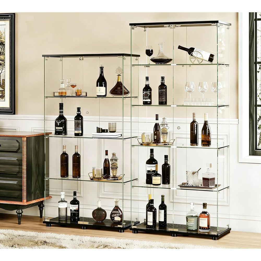 Double Door Glass Display Cabi - Collectible & Vintage Dolls For Christmas recensie en prijs