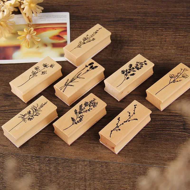 Vintage Plant Tree Wooden Rubb - Vintage Collectible Stamps recensie en prijs