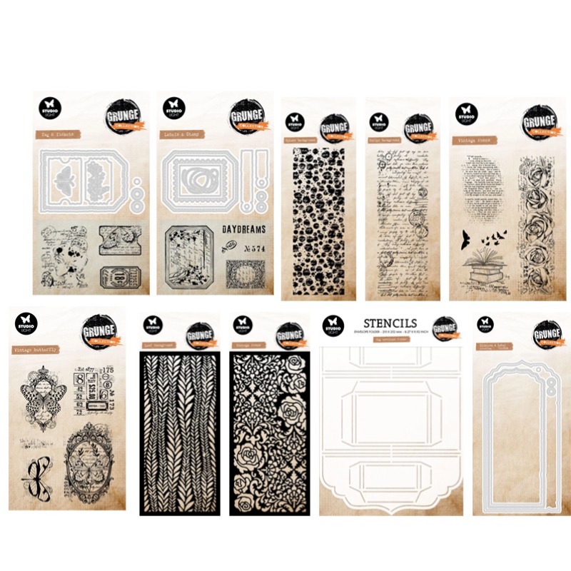 Tag Envelope Grunge Collection - Vintage Collectible Stamps recensie en prijs