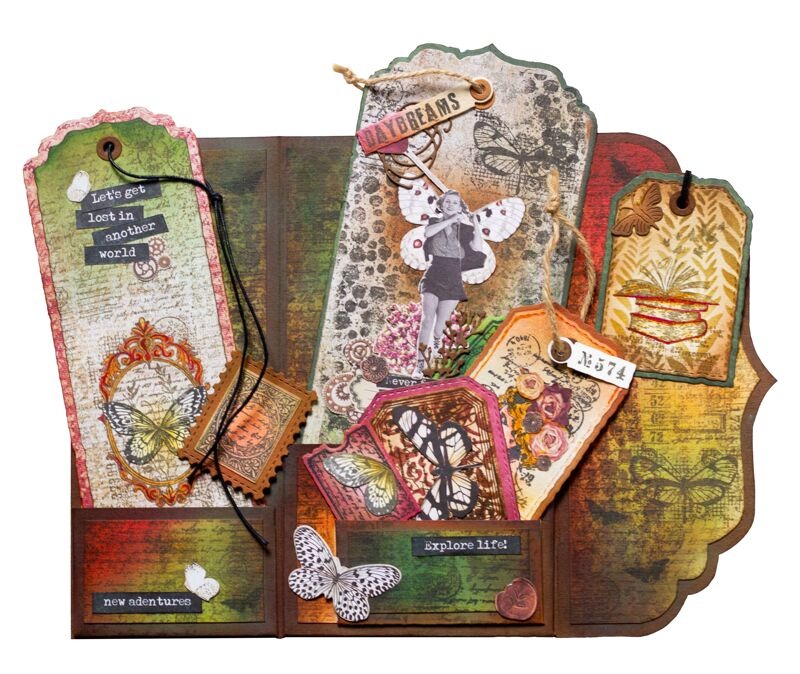 Tag Envelope Grunge Collection - Vintage Collectible Stamps recensie en prijs