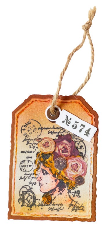 Tag Envelope Grunge Collection - Vintage Collectible Stamps recensie en prijs