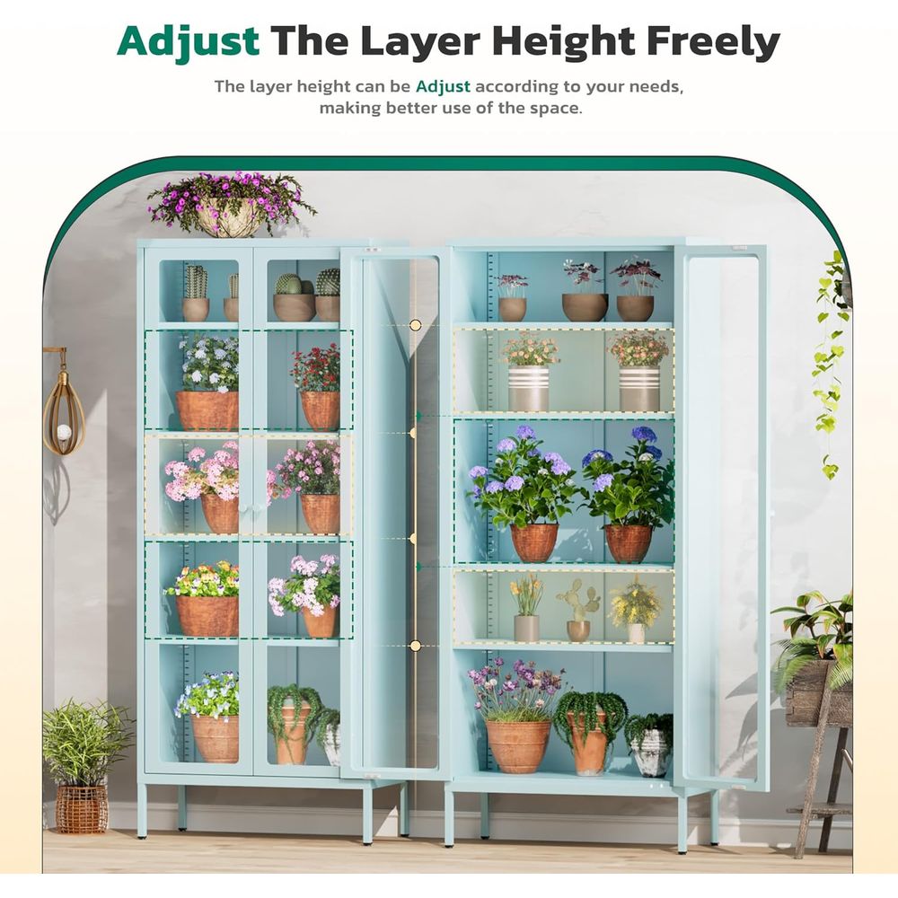 Tall Glass Display Cabinet for - Collectible & Vintage Dolls For Christmas recensie en prijs