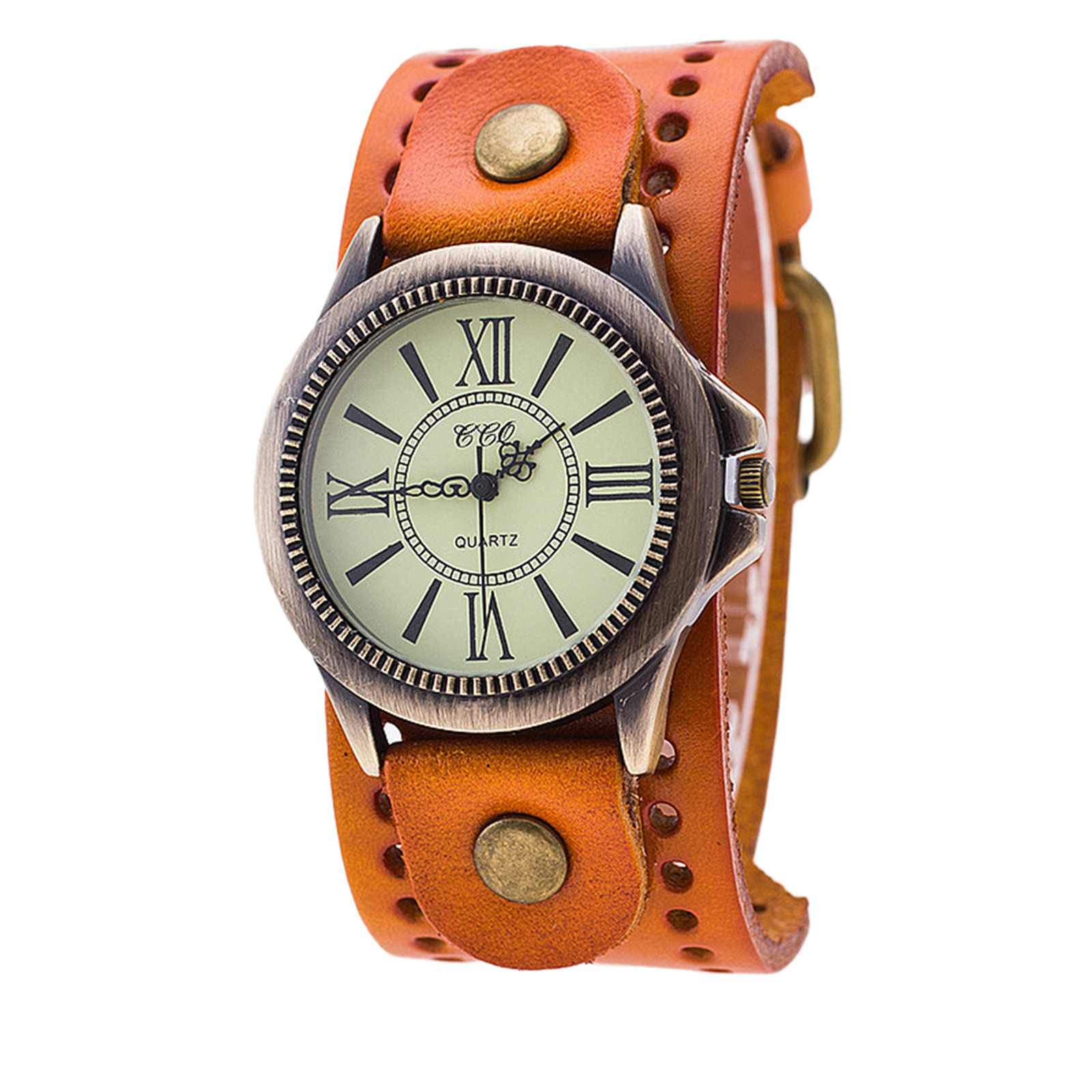 Punk Retro Leather Watch Roman - Vintage Watch Crystal recensie en prijs