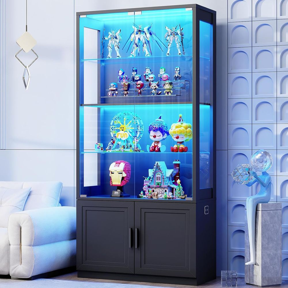 67 4-Tier Glass Display Cabine - Collectible & Vintage Dolls For Christmas recensie en prijs