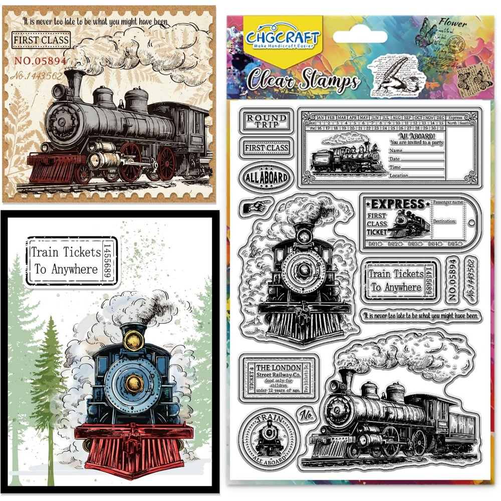 Vintage Train Tickets Clear St - Vintage Collectible Stamps recensie en prijs