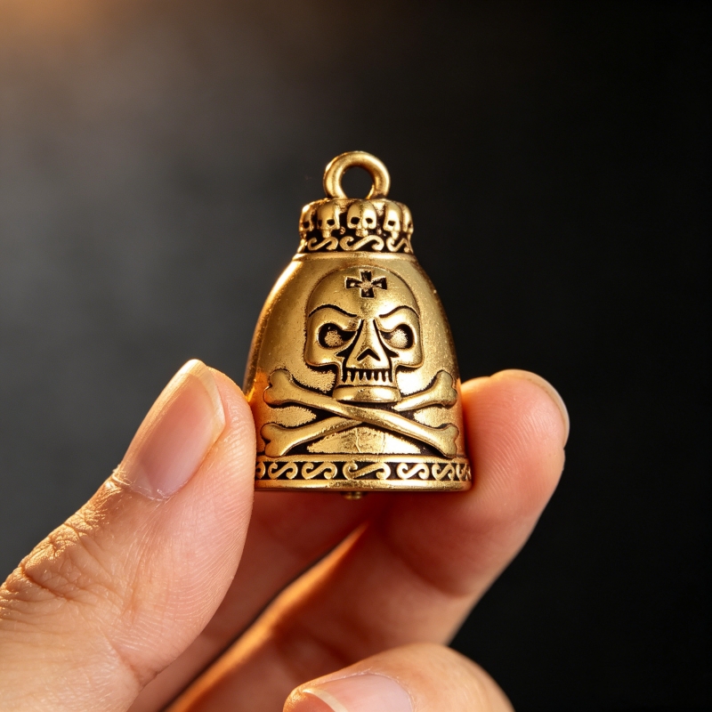 Brass Skull Bell Figurine 3.3c - Vintage Collectible Bells recensie en prijs