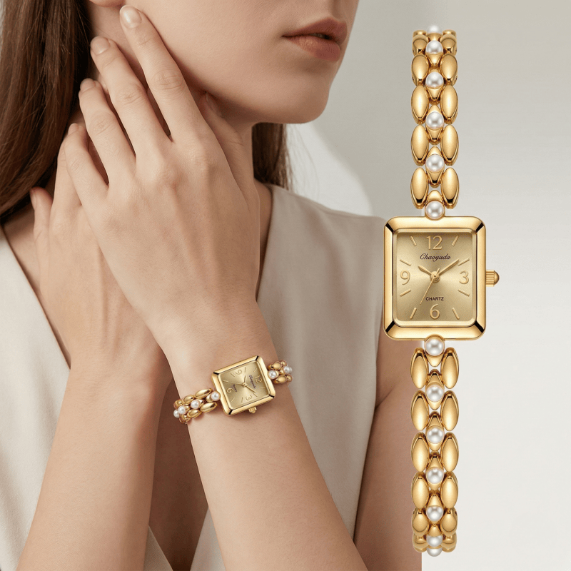 Luxury Golden Women's Watch Fa - Vintage Watch Crystal recensie en prijs