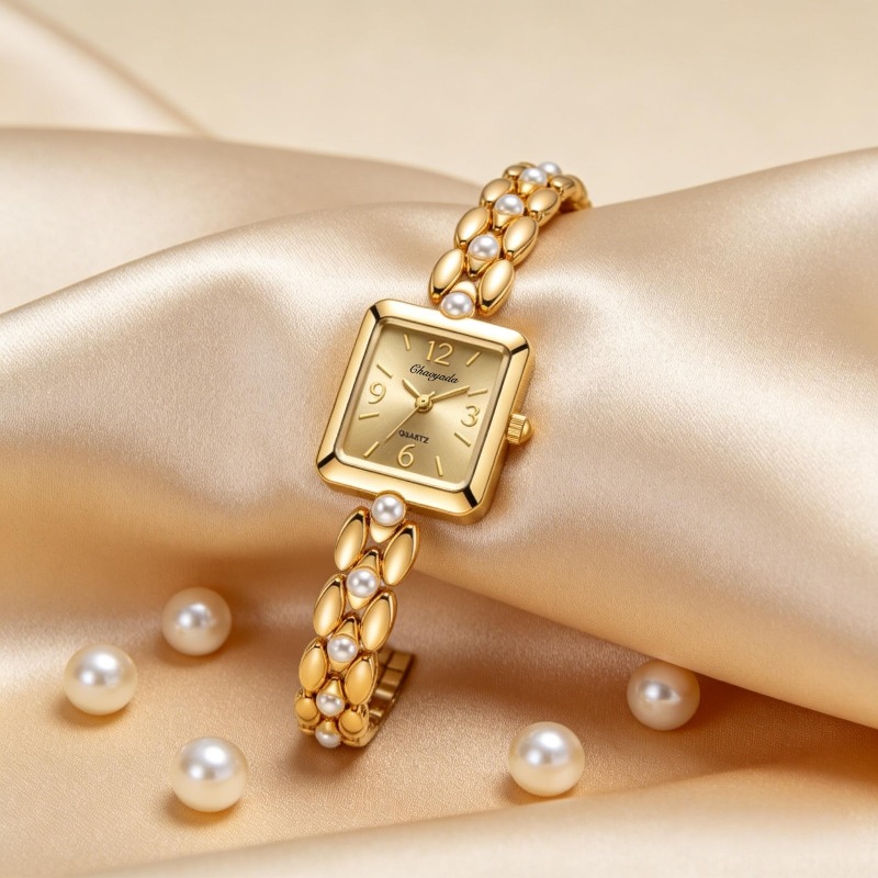 Luxury Golden Women's Watch Fa - Vintage Watch Crystal recensie en prijs