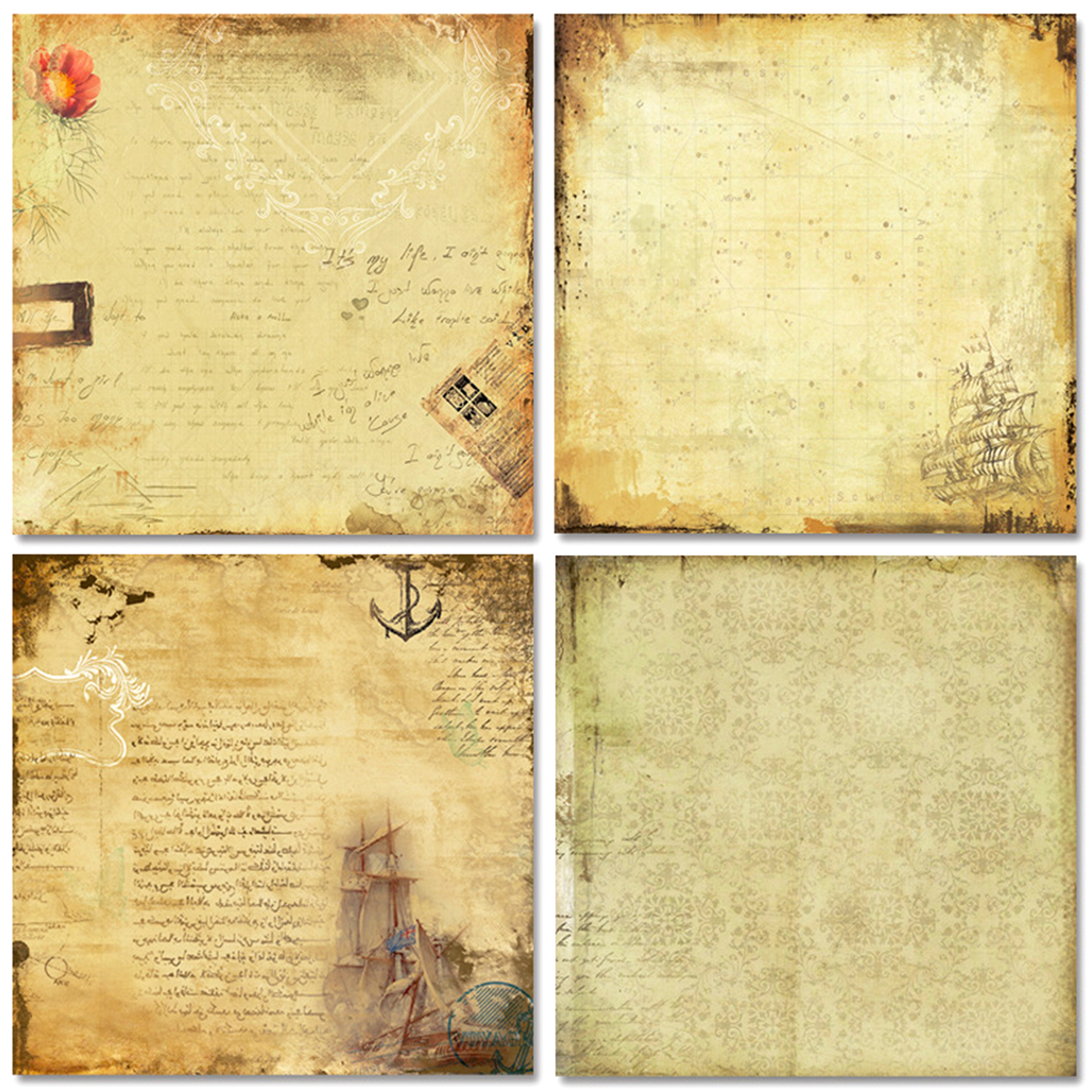24 Sheets Scrapbook Paper 30x3 - Vintage Collectible Cards recensie en prijs