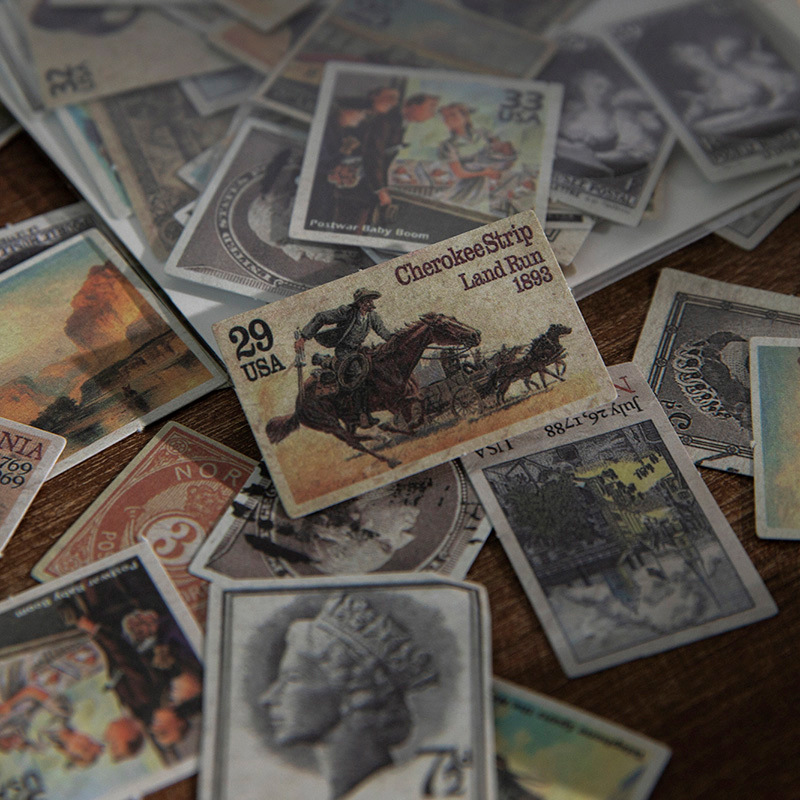 40Pcs Vintage Number Label Sti - Vintage Collectible Stamps recensie en prijs